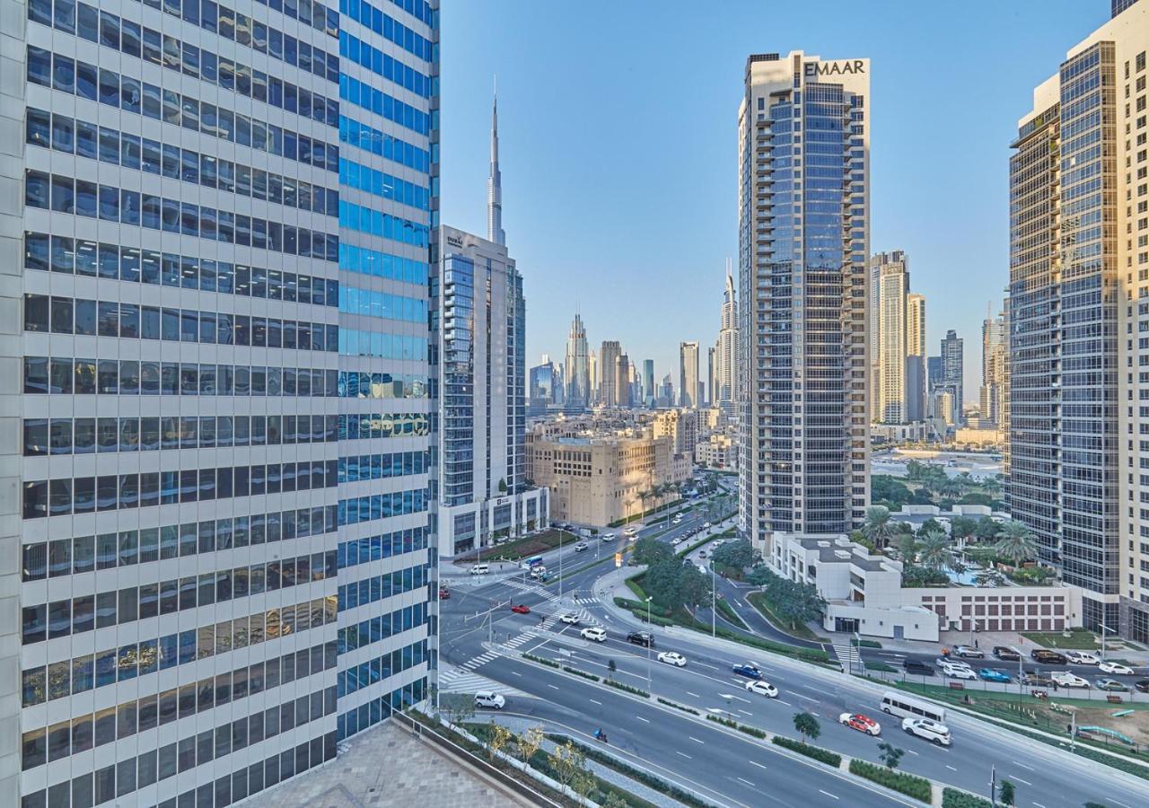 Luxury Studios With Burj Khalifa Or Canal View In Downtown - Marquise Square Tower Dubai Exterior foto